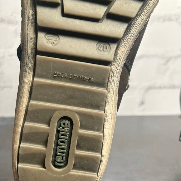 Remonte Women's Tex Zip Ankle Bootie Gray Brown Size 40 - Picture 11 of 13